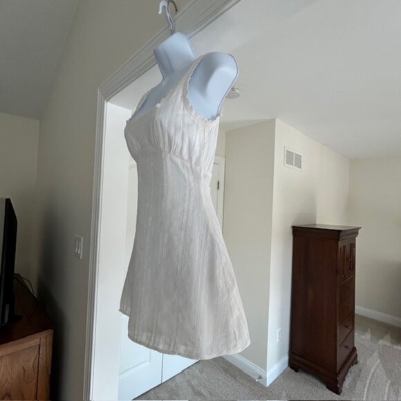 Princess Polly White Lace Trim Mini Dress – US 4 – Worn Once - Picture 5 of 8